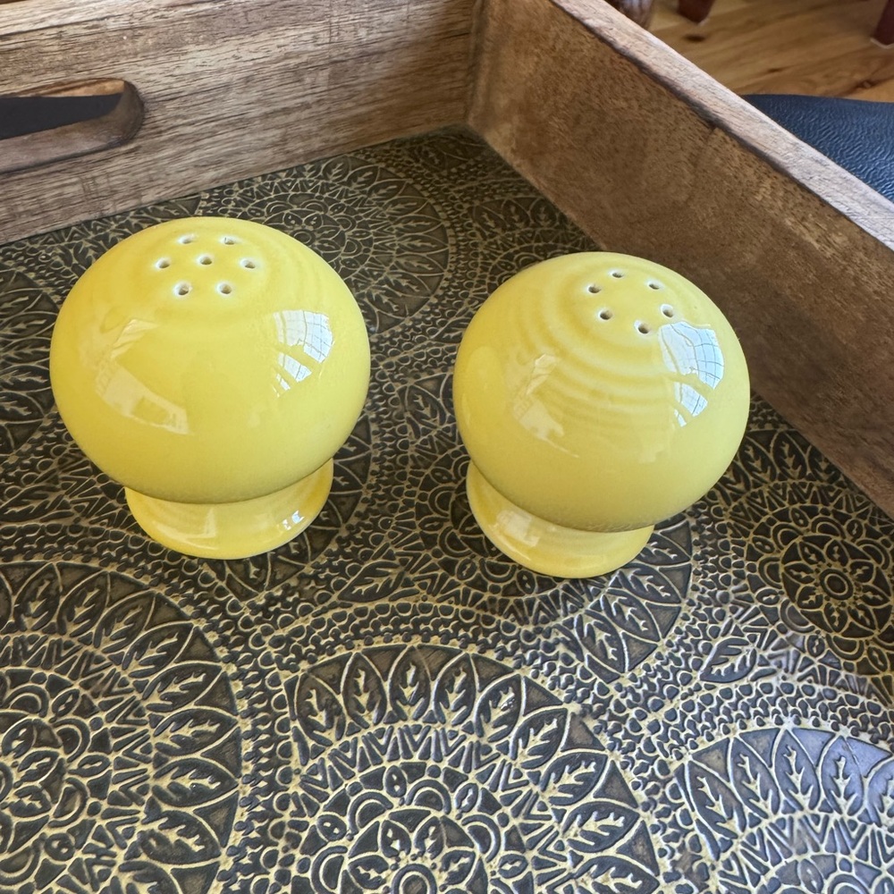 Fiesta Ceramic Salt and Pepper Shakers